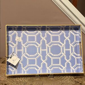 8 Oak Lane Bamboo Trellis Rectangular Tray